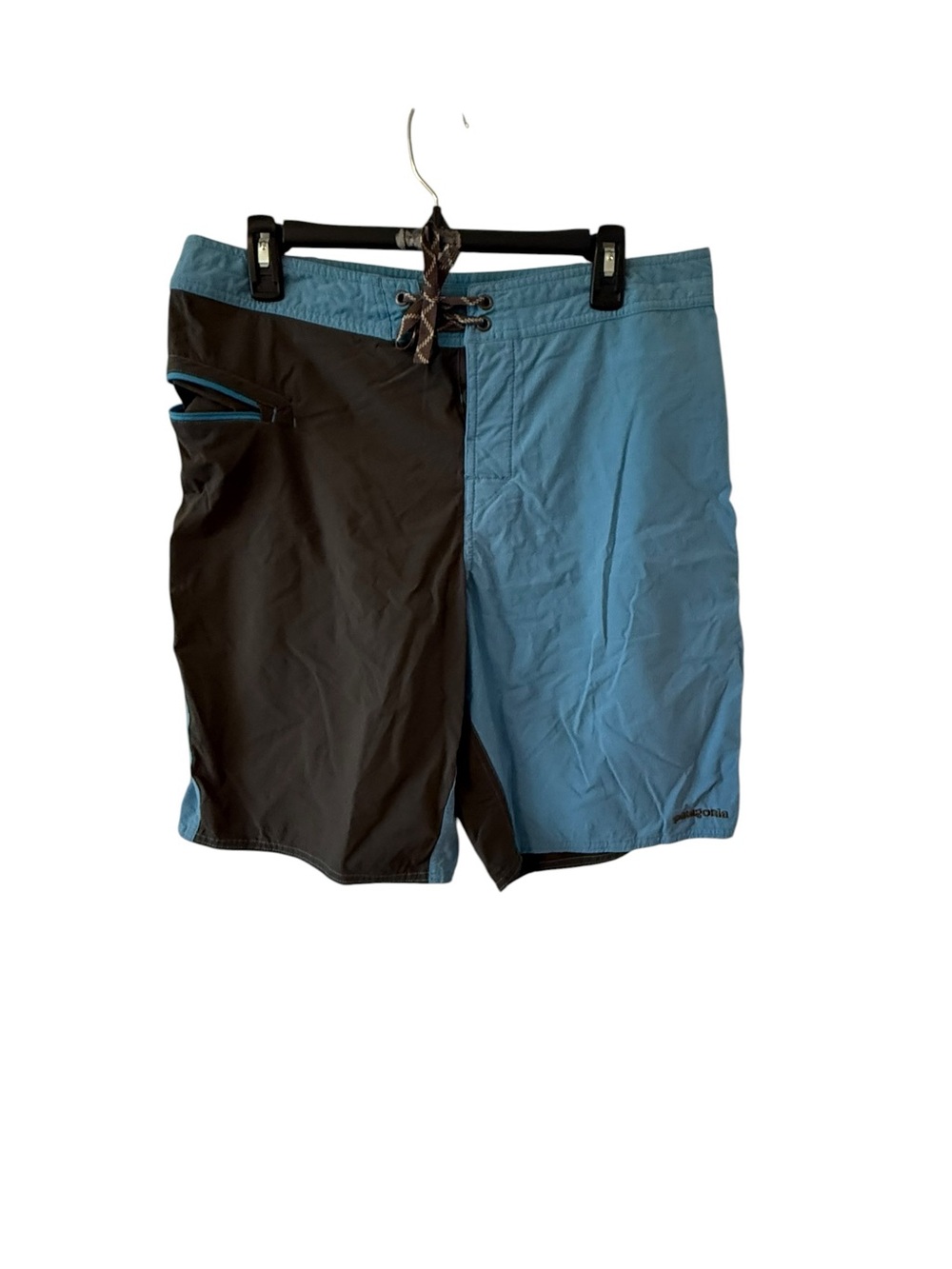 Patagonia Men's Two-Tone Blue/dark grey Swim Trunks size 33"